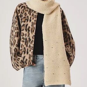 Maeve Cream Knit Scarf